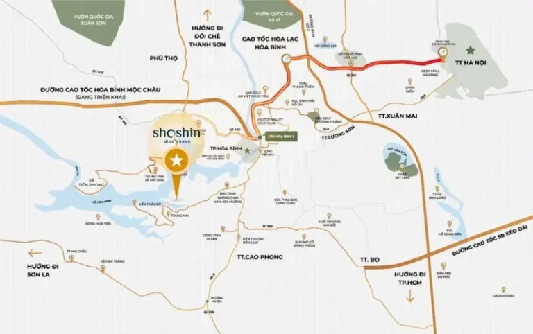 Vị trí Shoshin Bình Thanh WorldHotels Spa & Resort
